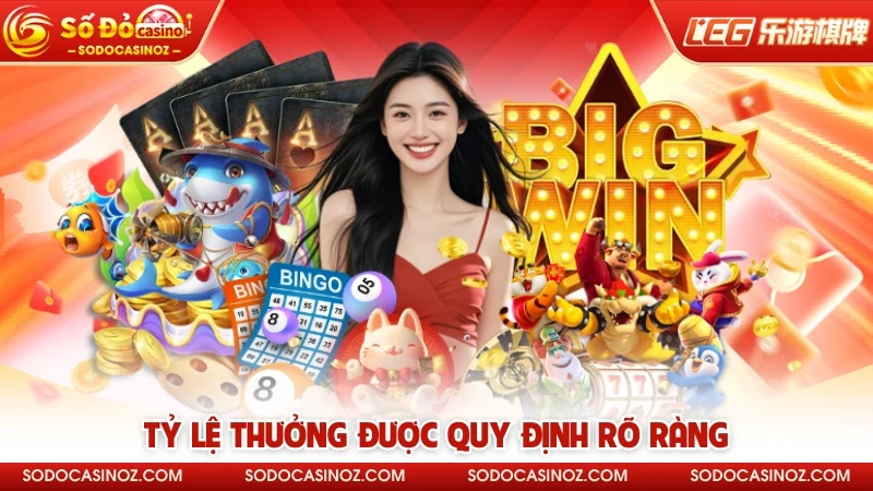 Tỷ lệ thưởng được quy định rõ ràng